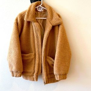 I. Am. Gia. Neutrals Faux Fur Jacket!